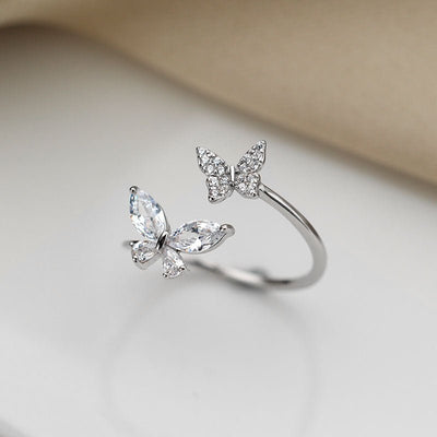 S925 Sterling Silver Butterfly Ring for Women - Daily Finds from Matt