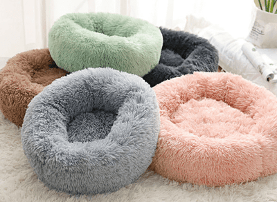 Round Plush Dog Bed for Small Dogs and Puppies - Daily Finds from Matt